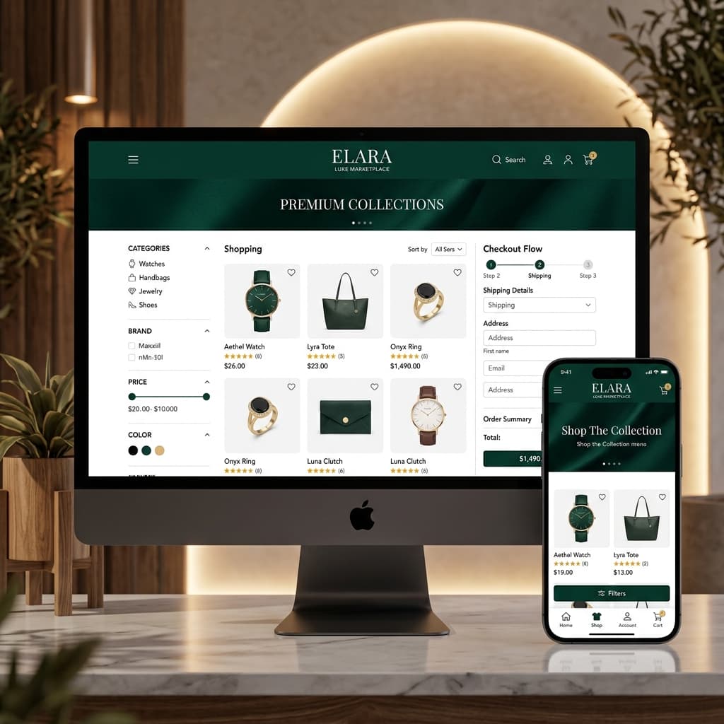 E-commerce Software Interface