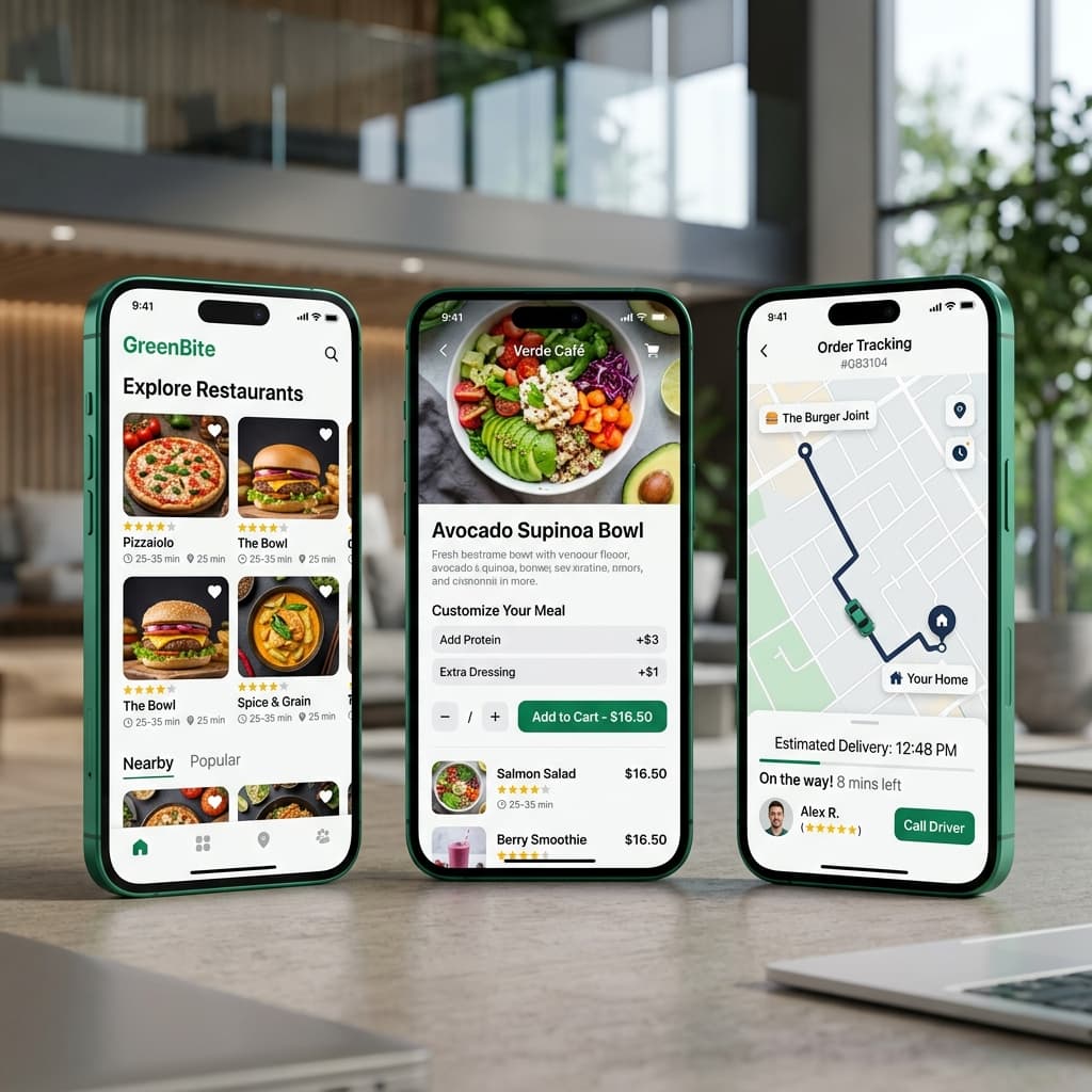 Food Delivery Software Interface